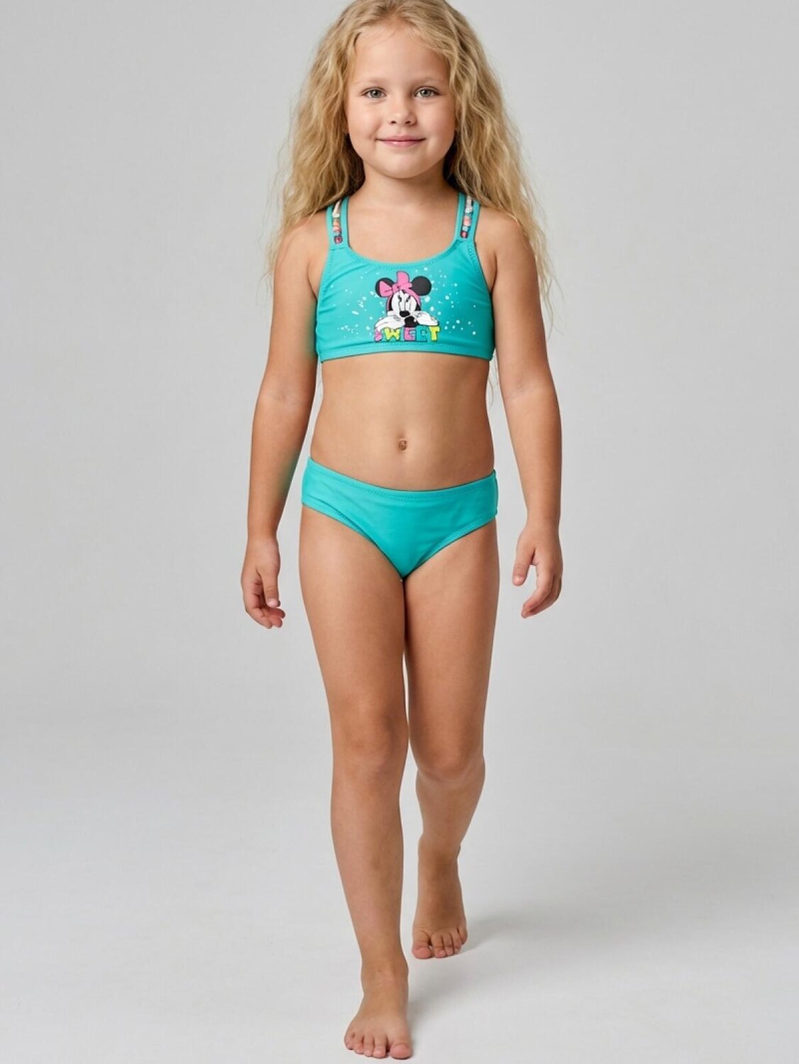 PLAYTODAY Купальник 590229 12622244 белый,бирюзовый,розовый