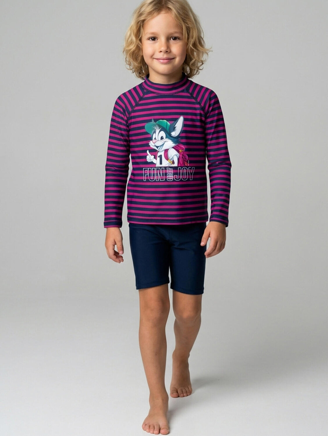 PLAYTODAY Купальный костюм 590235 12612154 тёмно-синий,малиновый