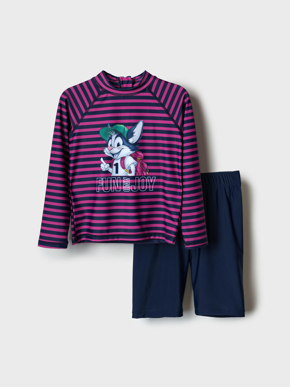 PLAYTODAY Купальный костюм 590235 12612154 тёмно-синий,малиновый