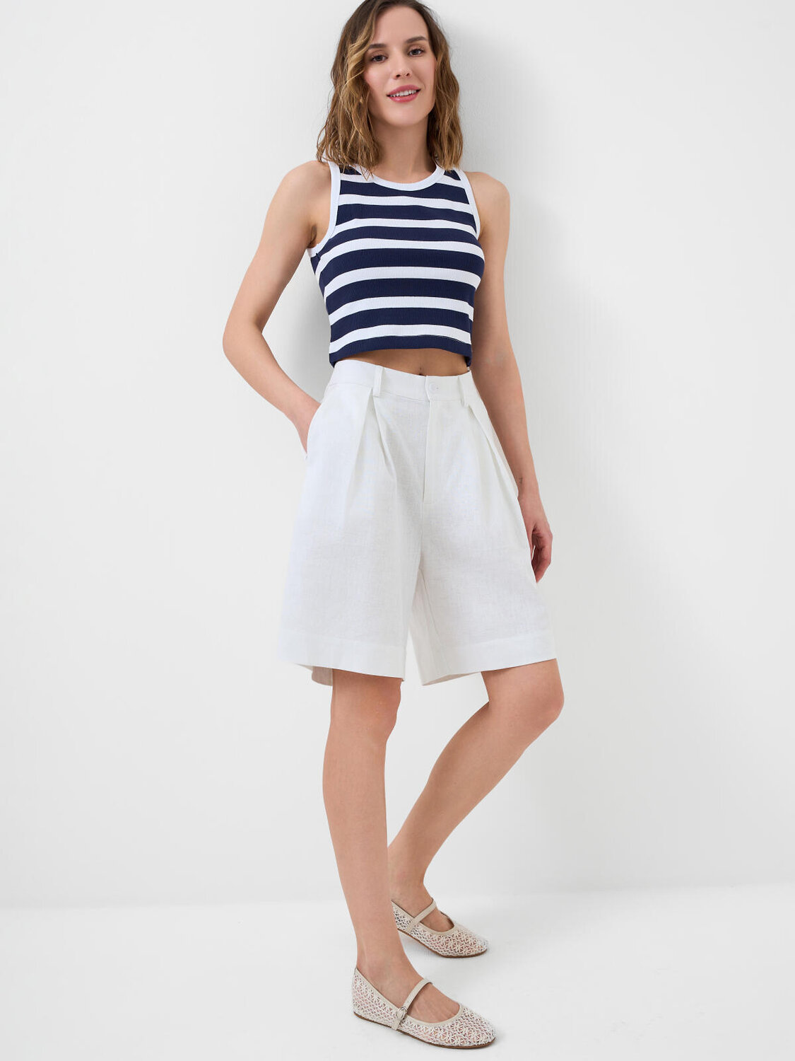 PLAYTODAY Топ 590261 12666140 белый,тёмно-синий