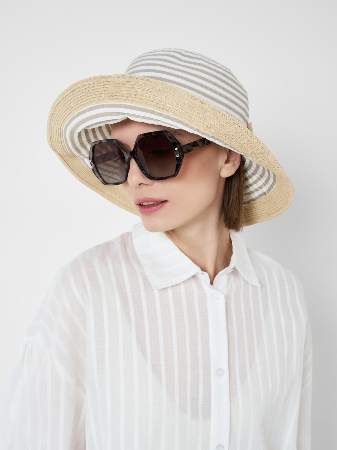 PLAYTODAY Шляпка 590297 12666292 белый,бежевый