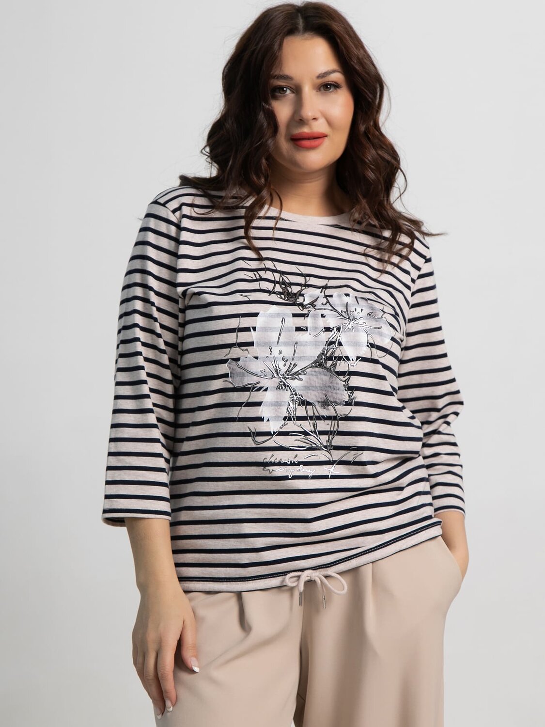 LT Collection Блуза 590302 Б15542-20М бежевый