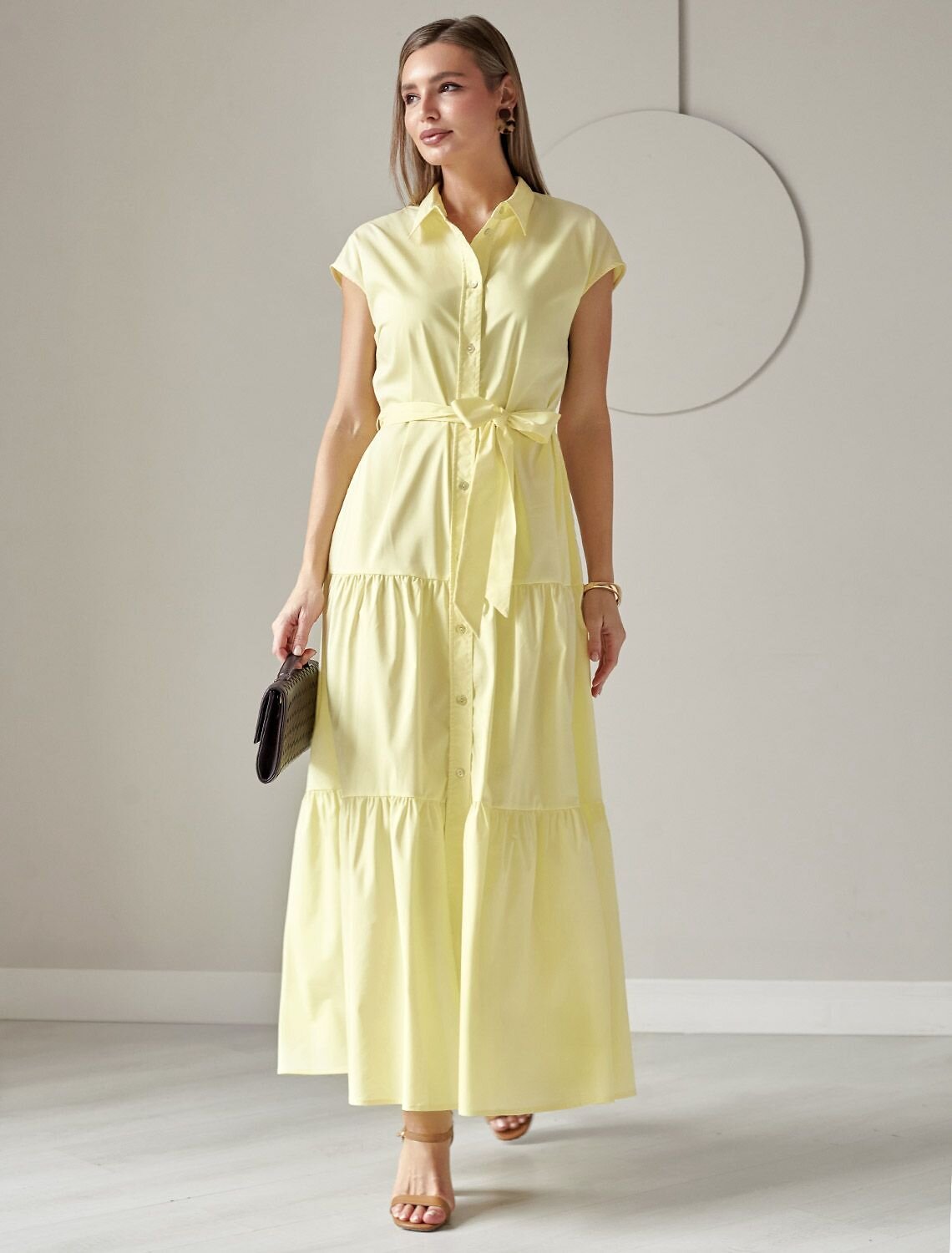 VILATTE Платье 590303 D22.265 лимонный