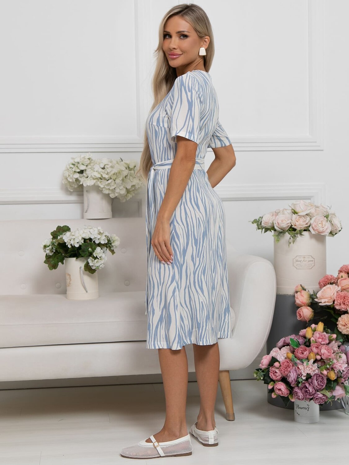 LT Collection Платье 590308 П15513-45М голубой