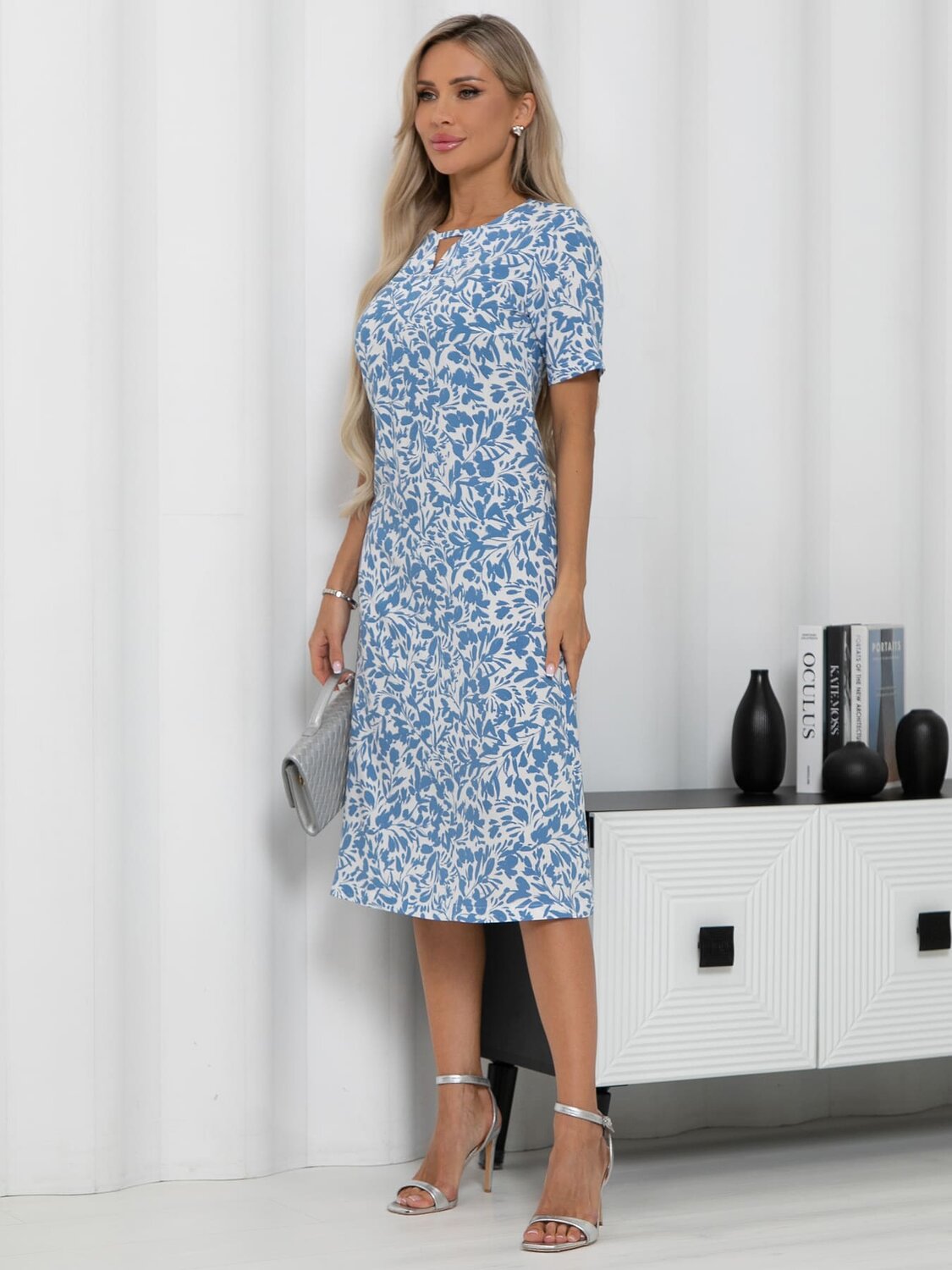 LT Collection Платье 590309 П15512-45М голубой