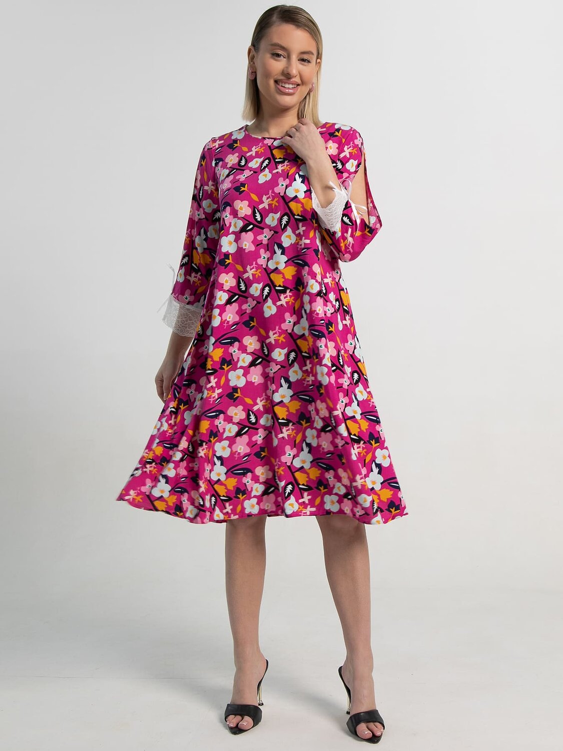 LT Collection Платье 590310 П15633-33М фуксия