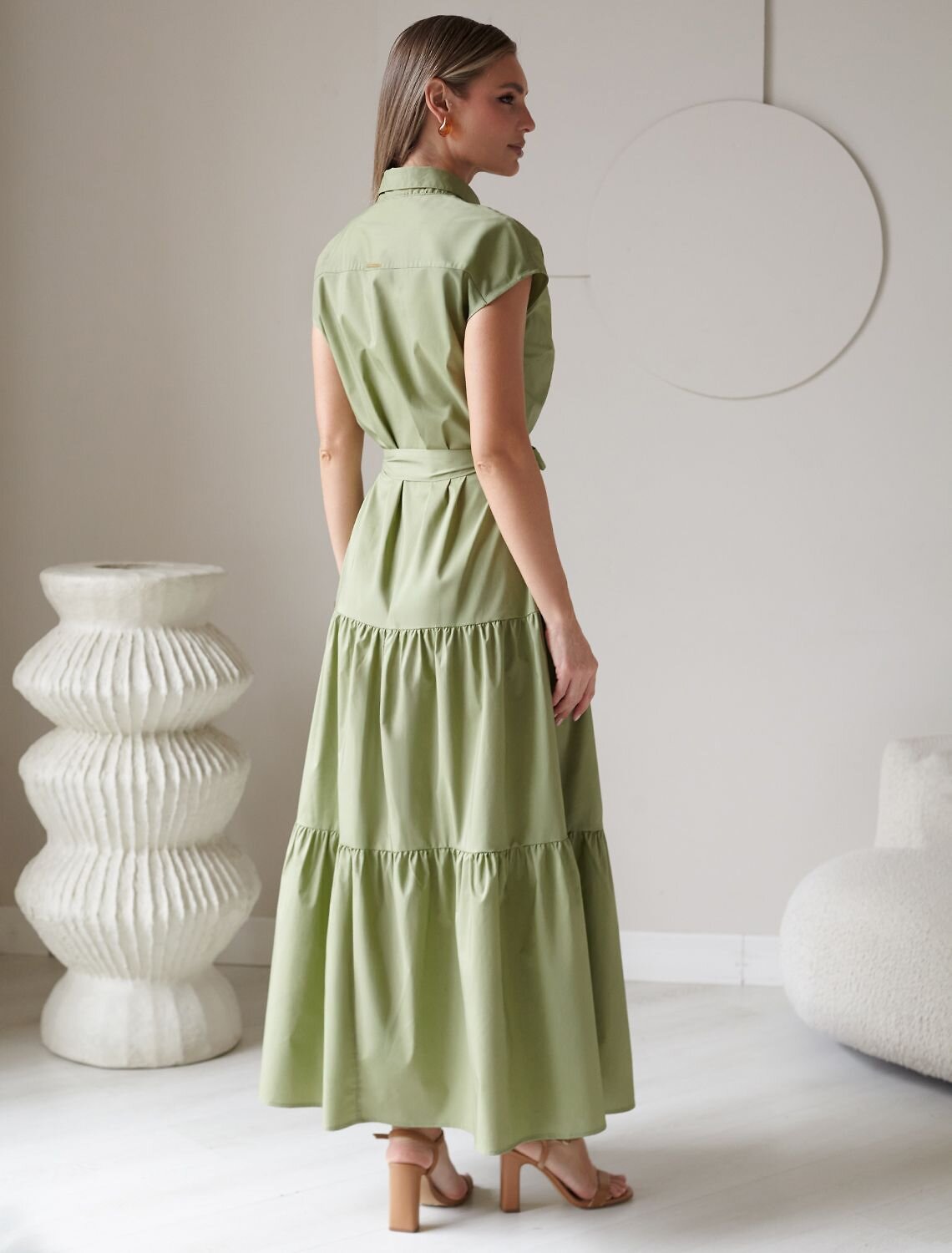 VILATTE Платье 590311 D22.265 оливковый