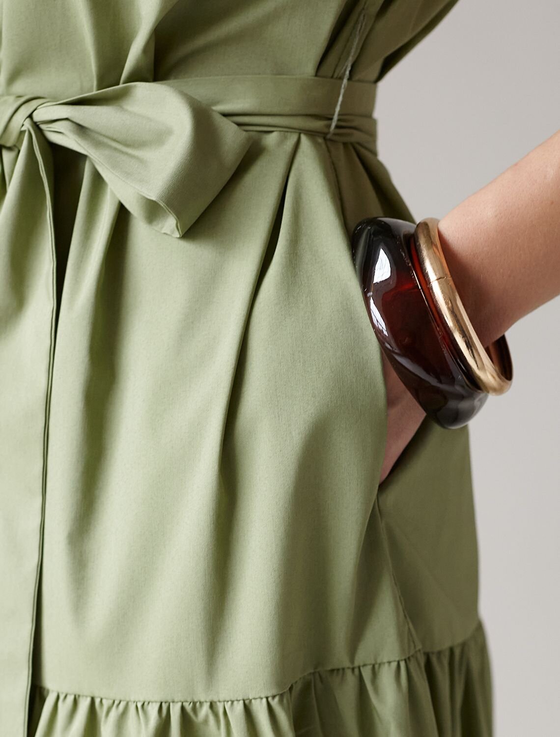 VILATTE Платье 590311 D22.265 оливковый