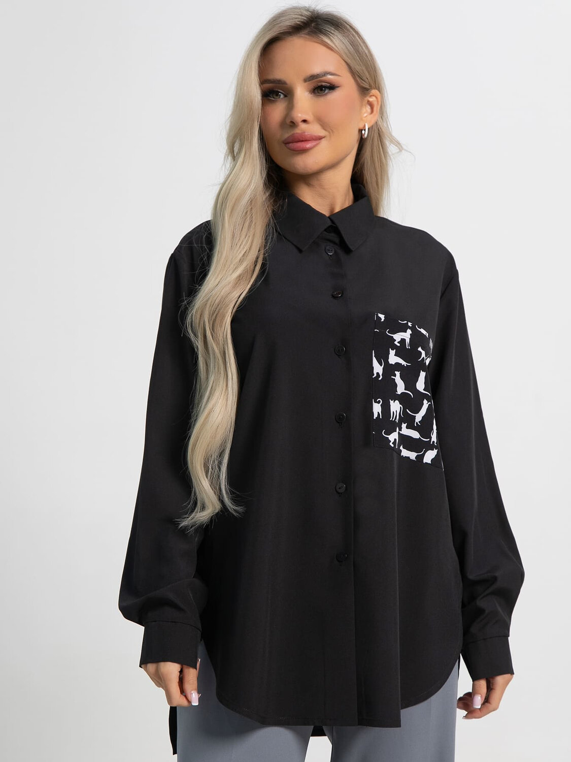 LT Collection Рубашка 590318 Б15481-8М черный