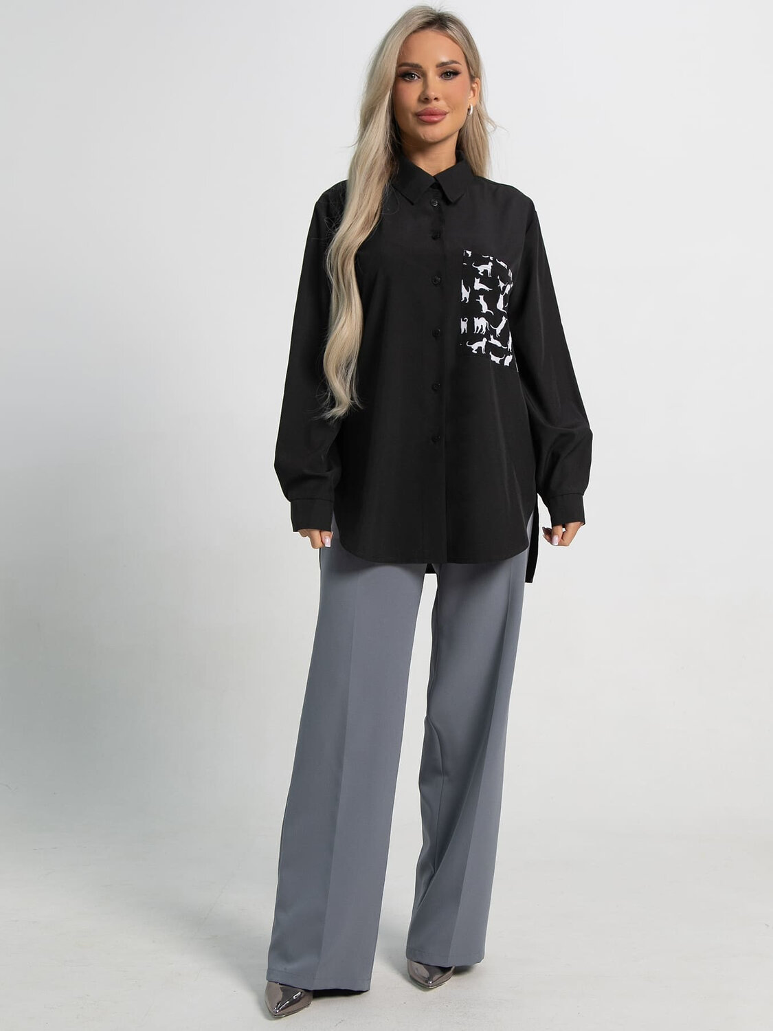 LT Collection Рубашка 590318 Б15481-8М черный