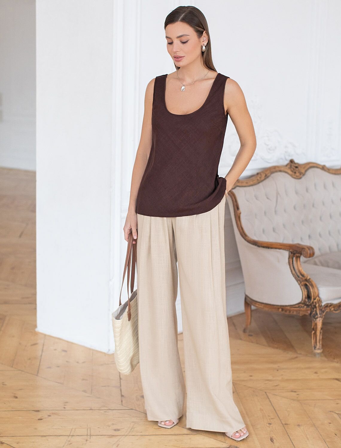 VILATTE Топ 590337 D23.076 коричневый