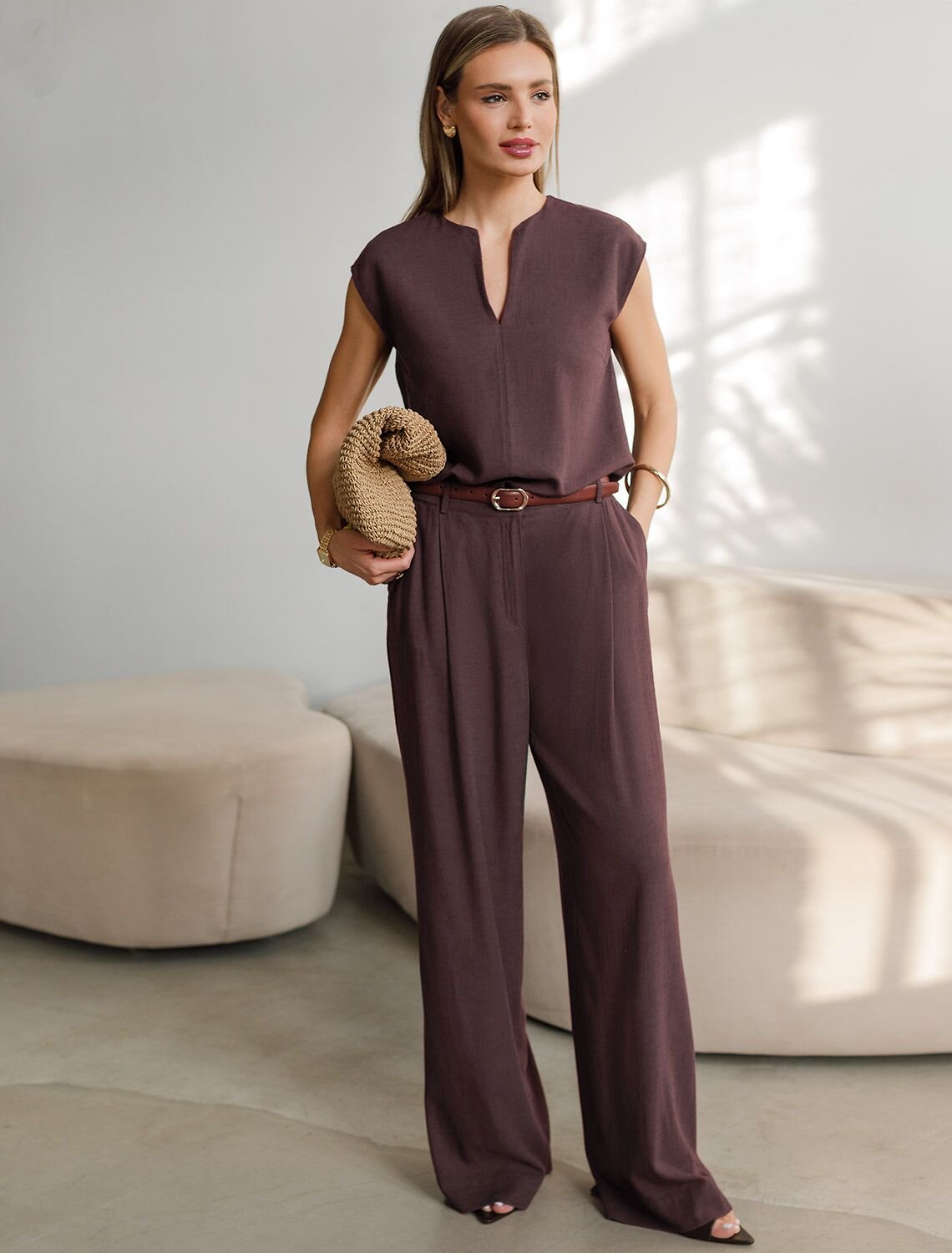 VILATTE Топ 590343 D23.077 коричневый