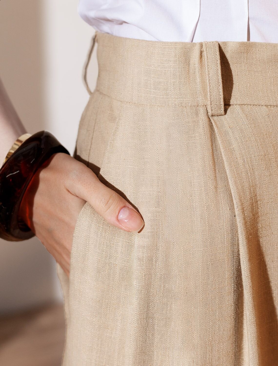 VILATTE Брюки 590345 D24.308 бежевый