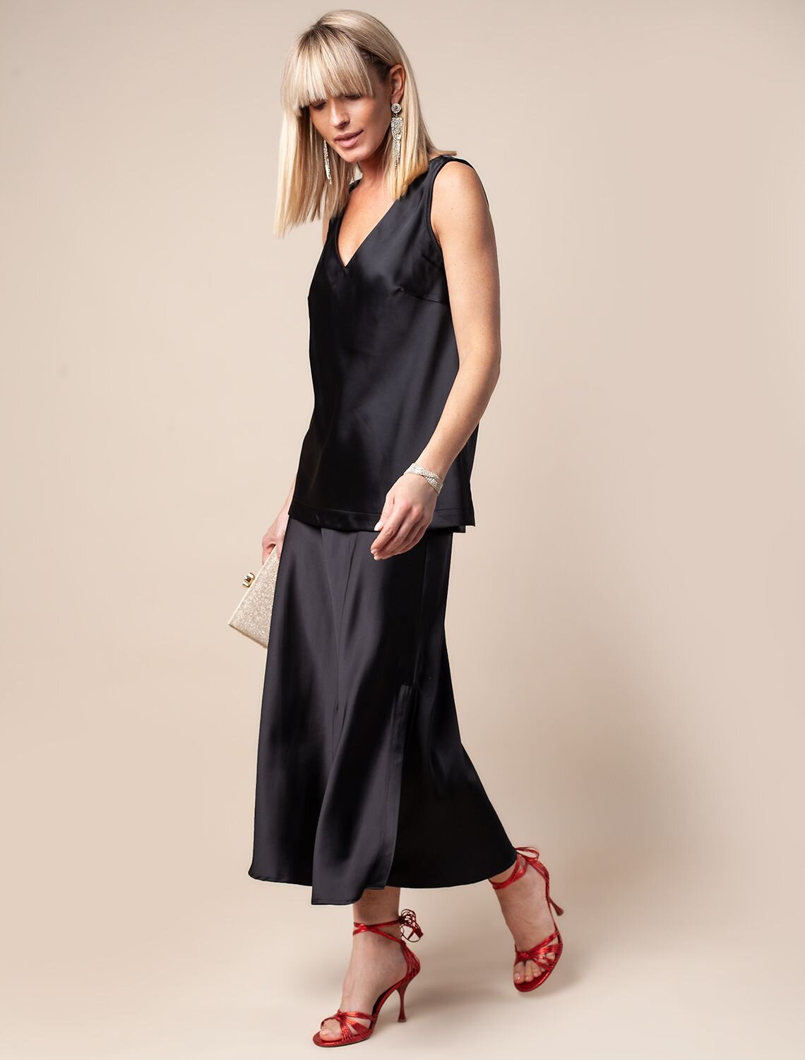 VILATTE Юбка 590351 D26.461 черный