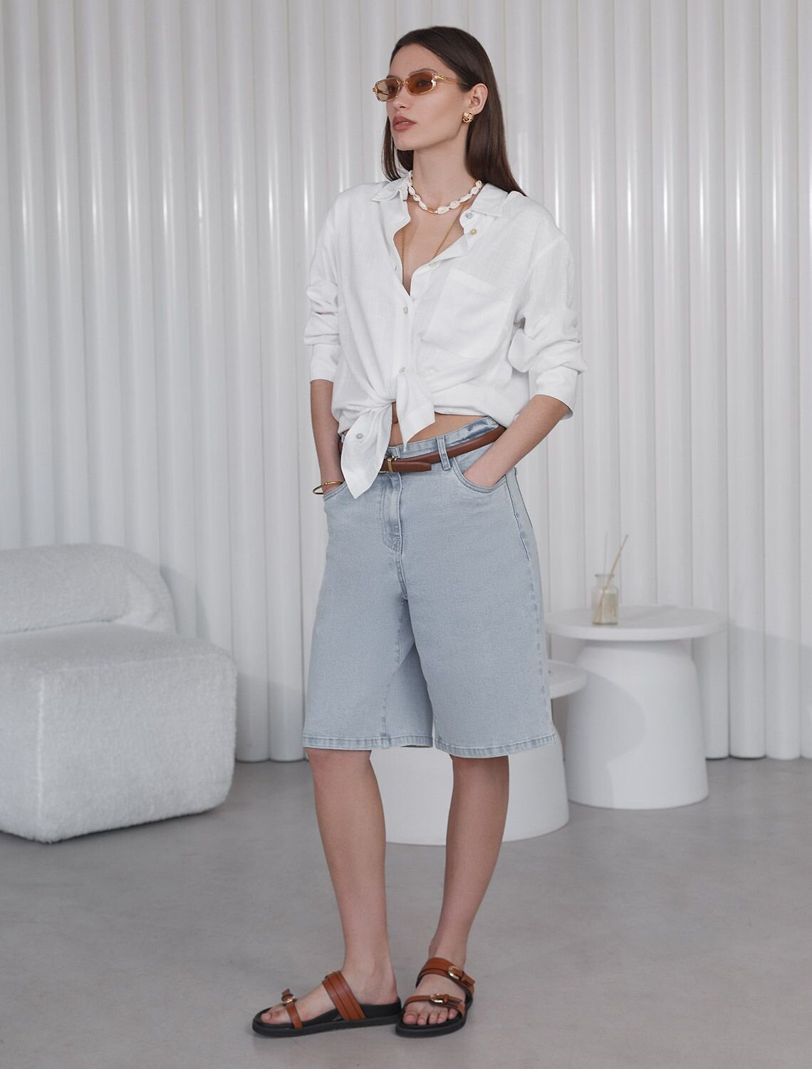 VILATTE Блузка 590359 D29.357 белый