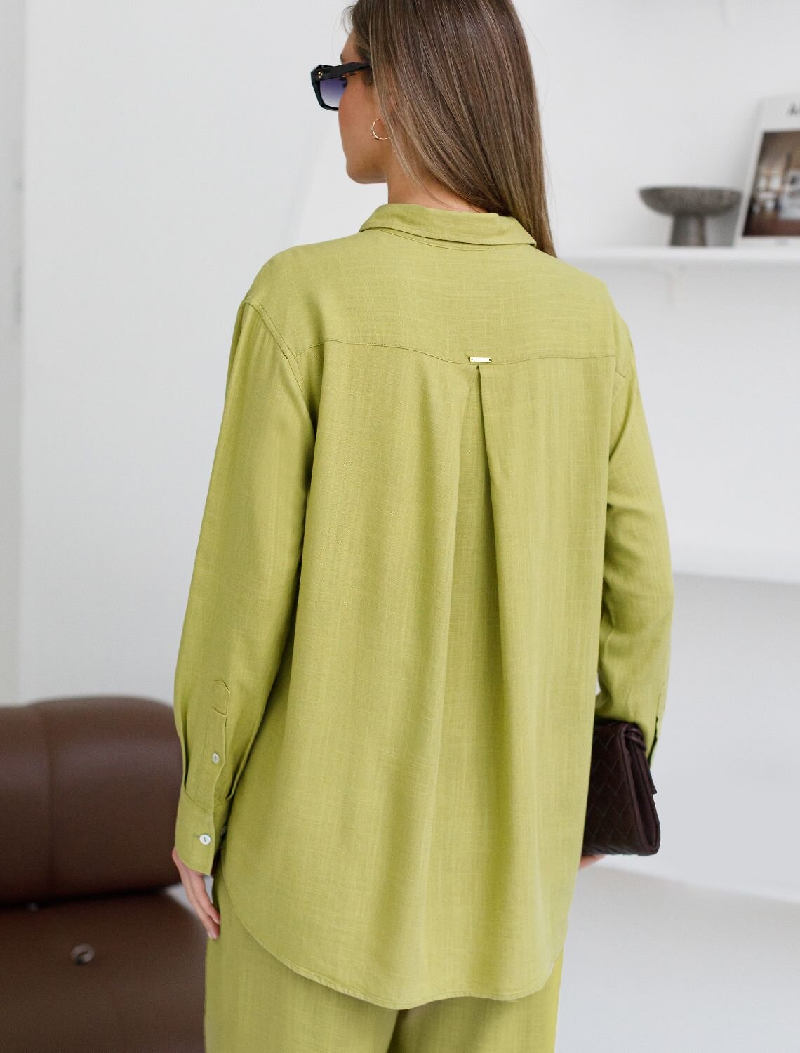 VILATTE Блузка 590363 D29.357 салатовый