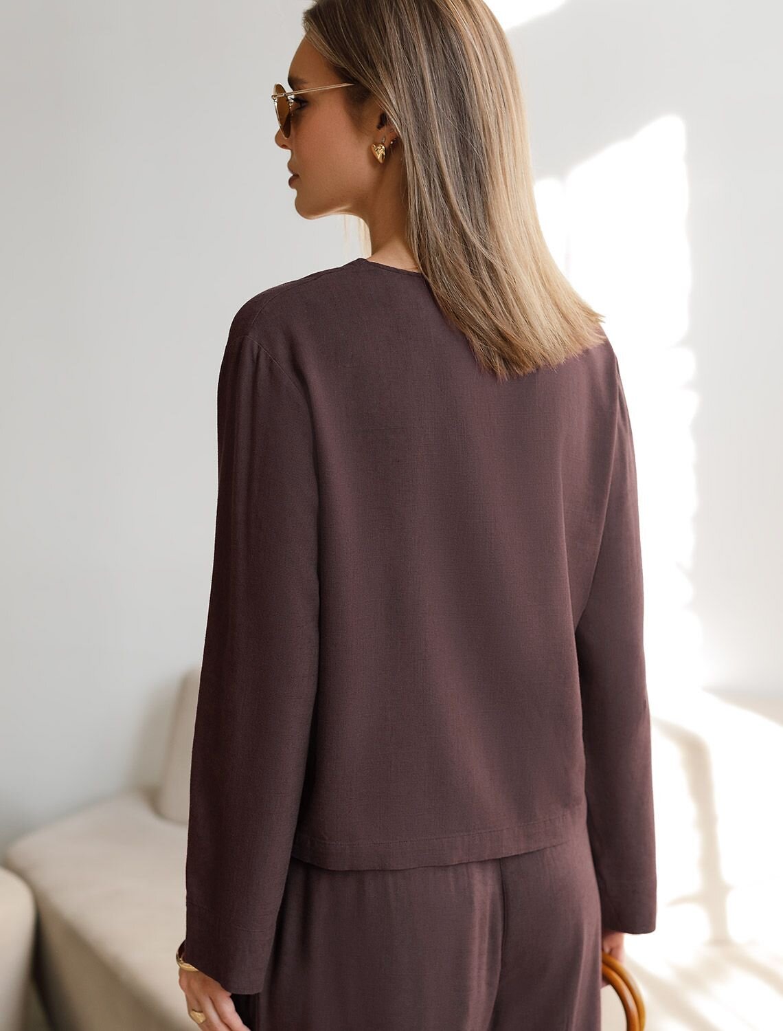 VILATTE Блузка 590367 D29.358 коричневый