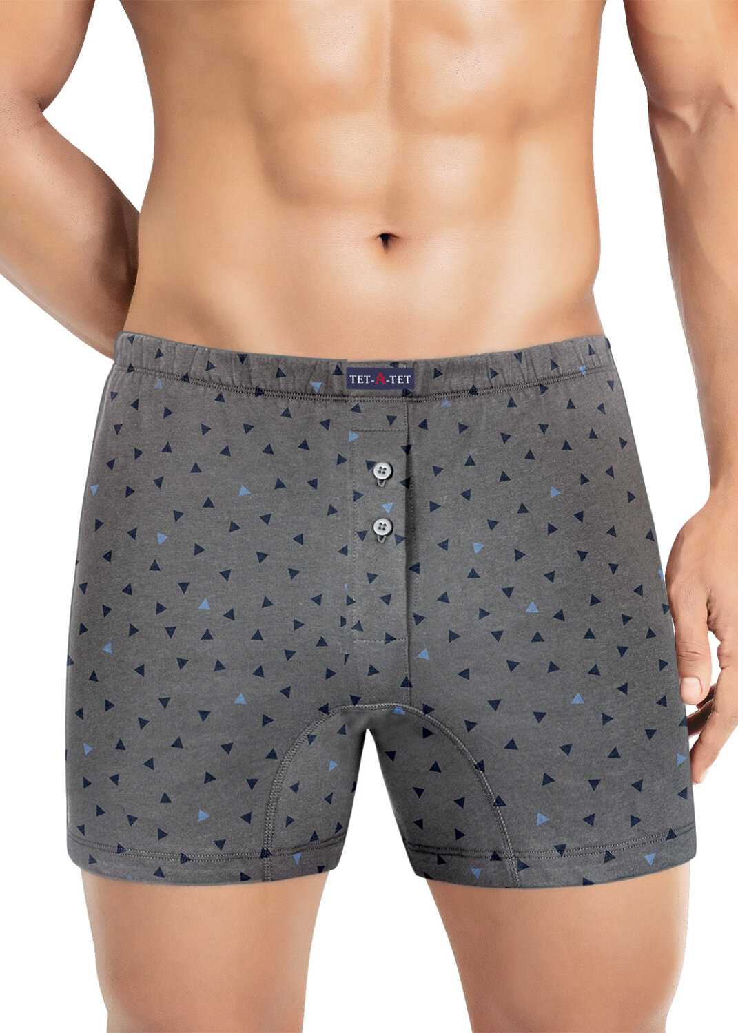 ТЕТ-а-ТЕТ Трусы 590382 MBX601227к_пер т.серый/джинсовый