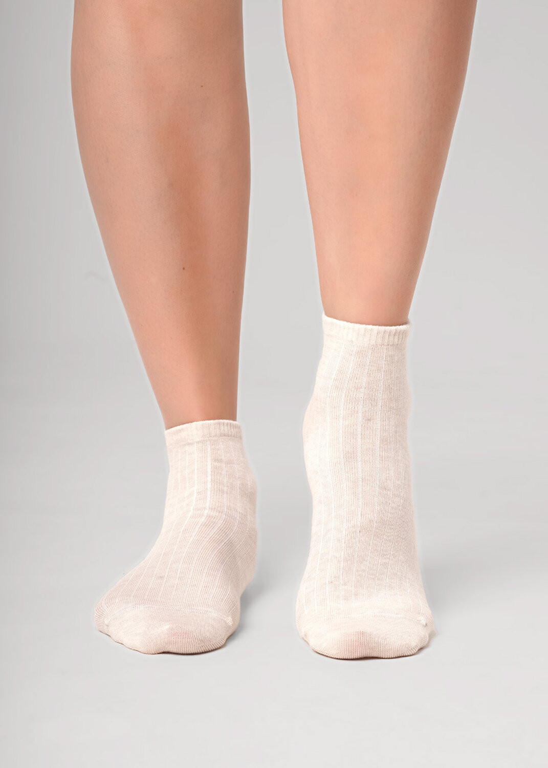 CLEVER Носки 590397 Д5600 меланж св.бежевый