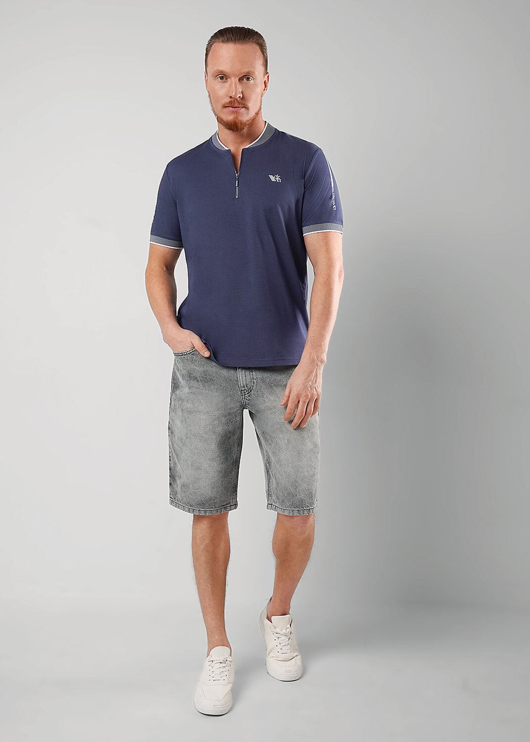 CLEVER Джемпер 590399 562687/12зэ maxi_п джинсовый