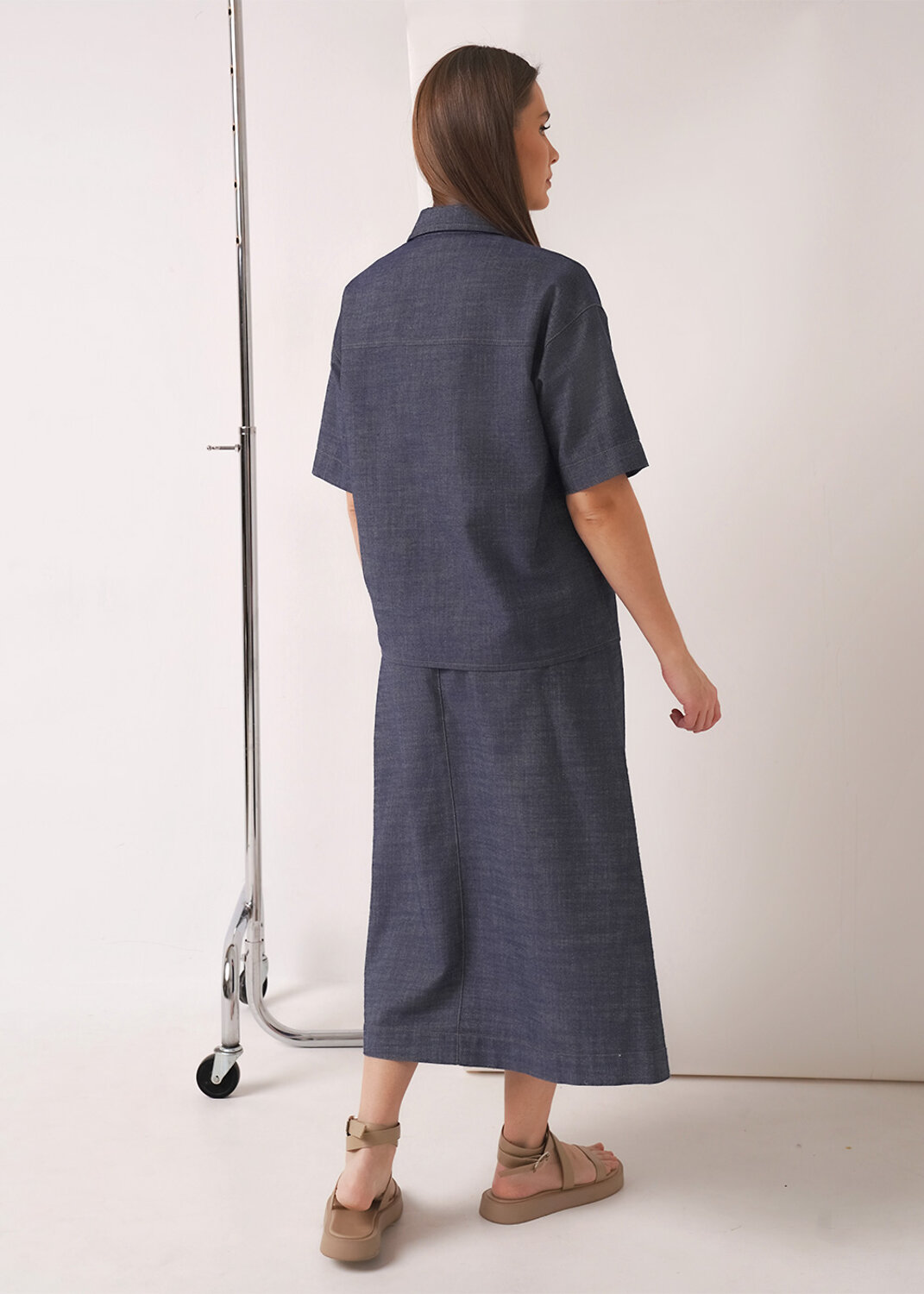 CLEVER Блузка 590416 263278/201дж джинсовый