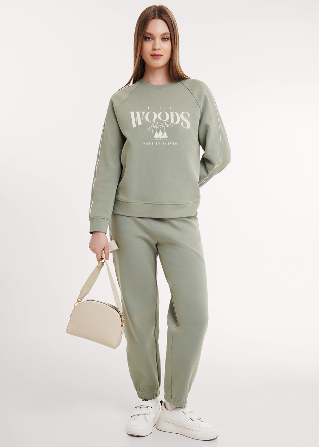 CLEVER Джемпер 590421 LSW26-100/1 хаки