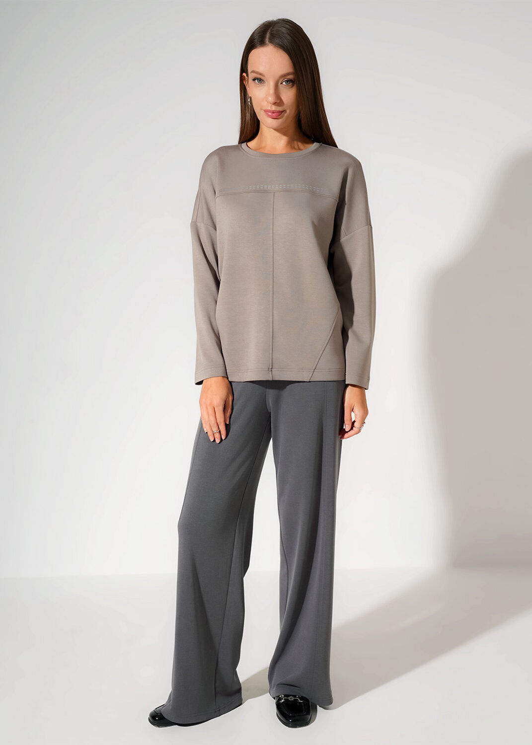 CLEVER Джемпер 590423 267181/200сд_п кофейный