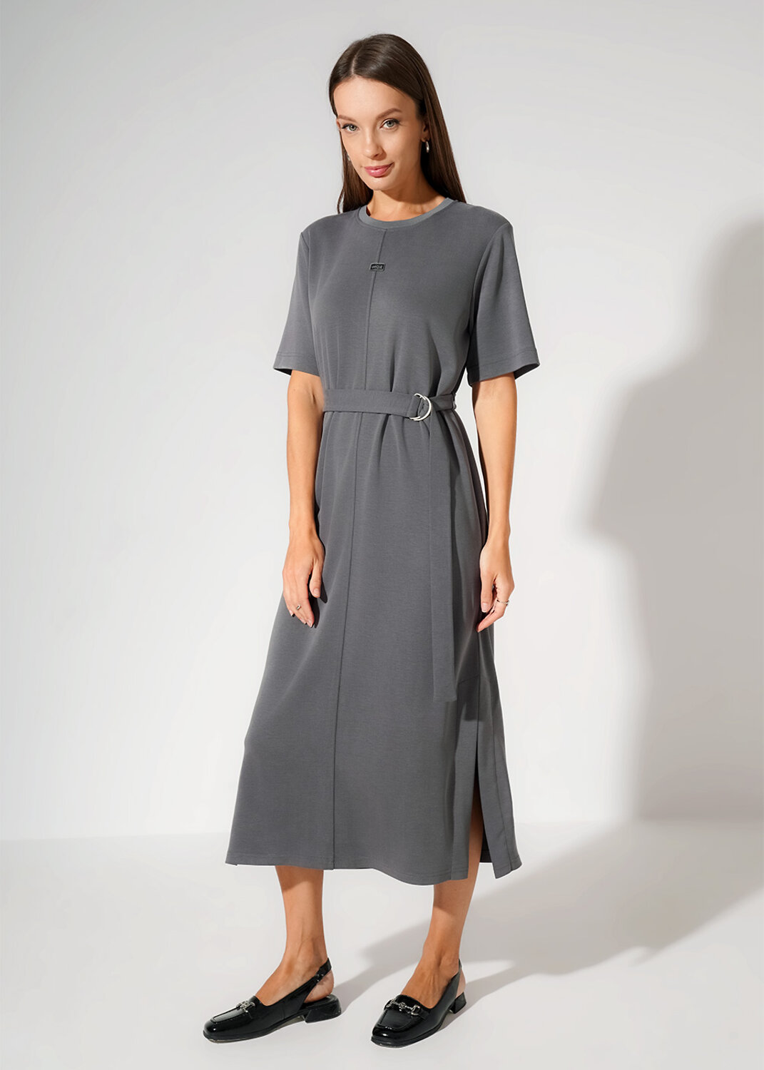 CLEVER Платье 590427 267194/200тдф т.серый