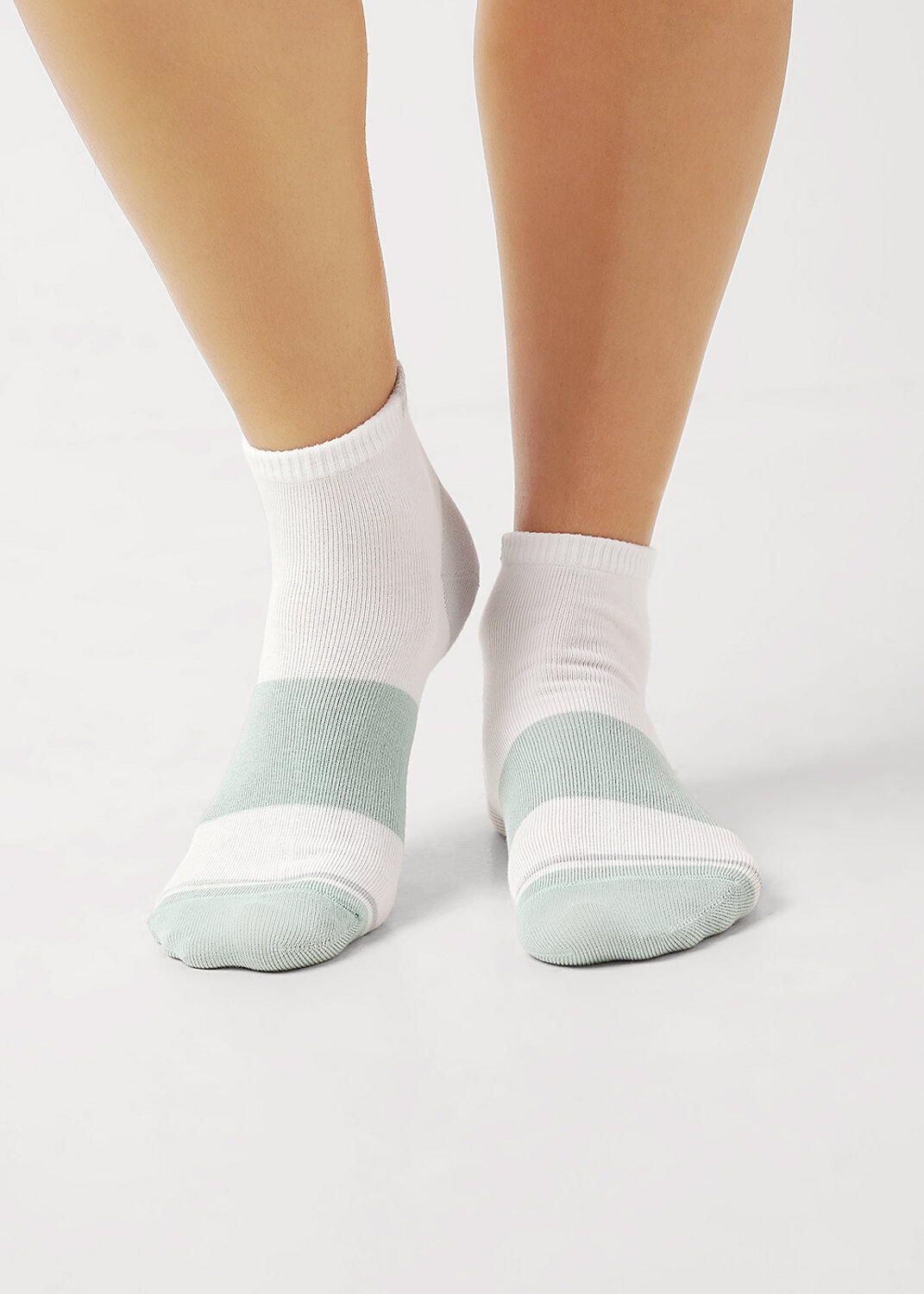 CLEVER Носки 590440 Д5507 белый/св.зелёный