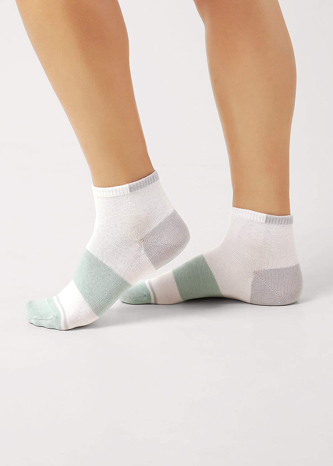 CLEVER Носки 590440 Д5507 белый/св.зелёный