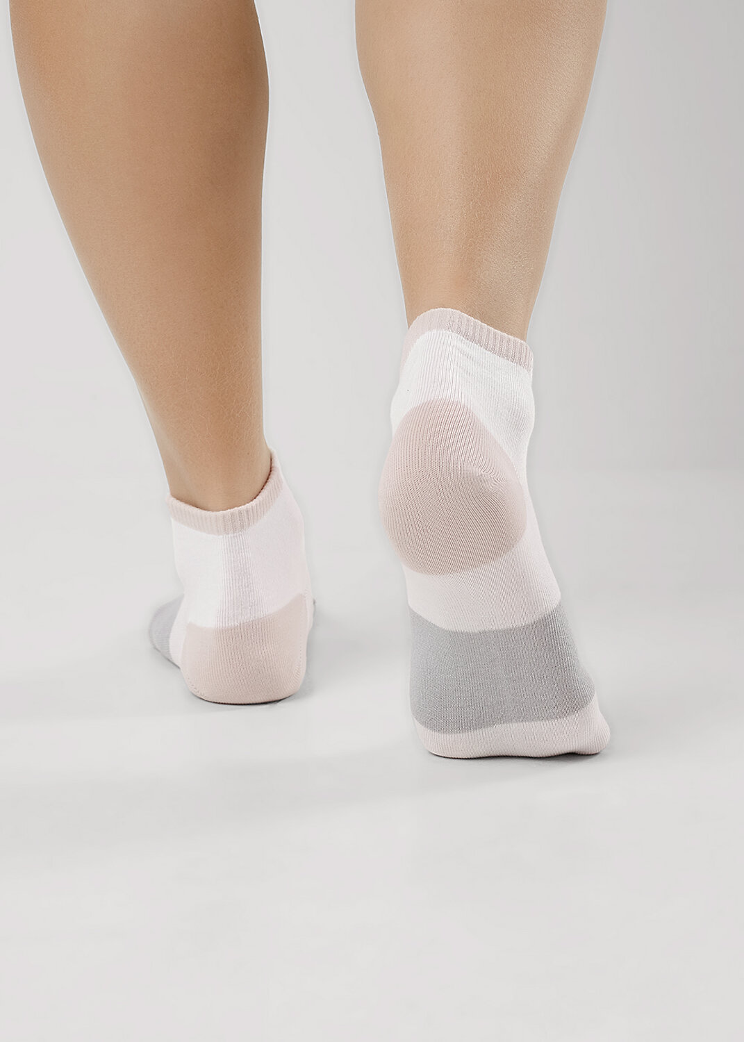 CLEVER Носки 590441 Д5507 белый/св.серый