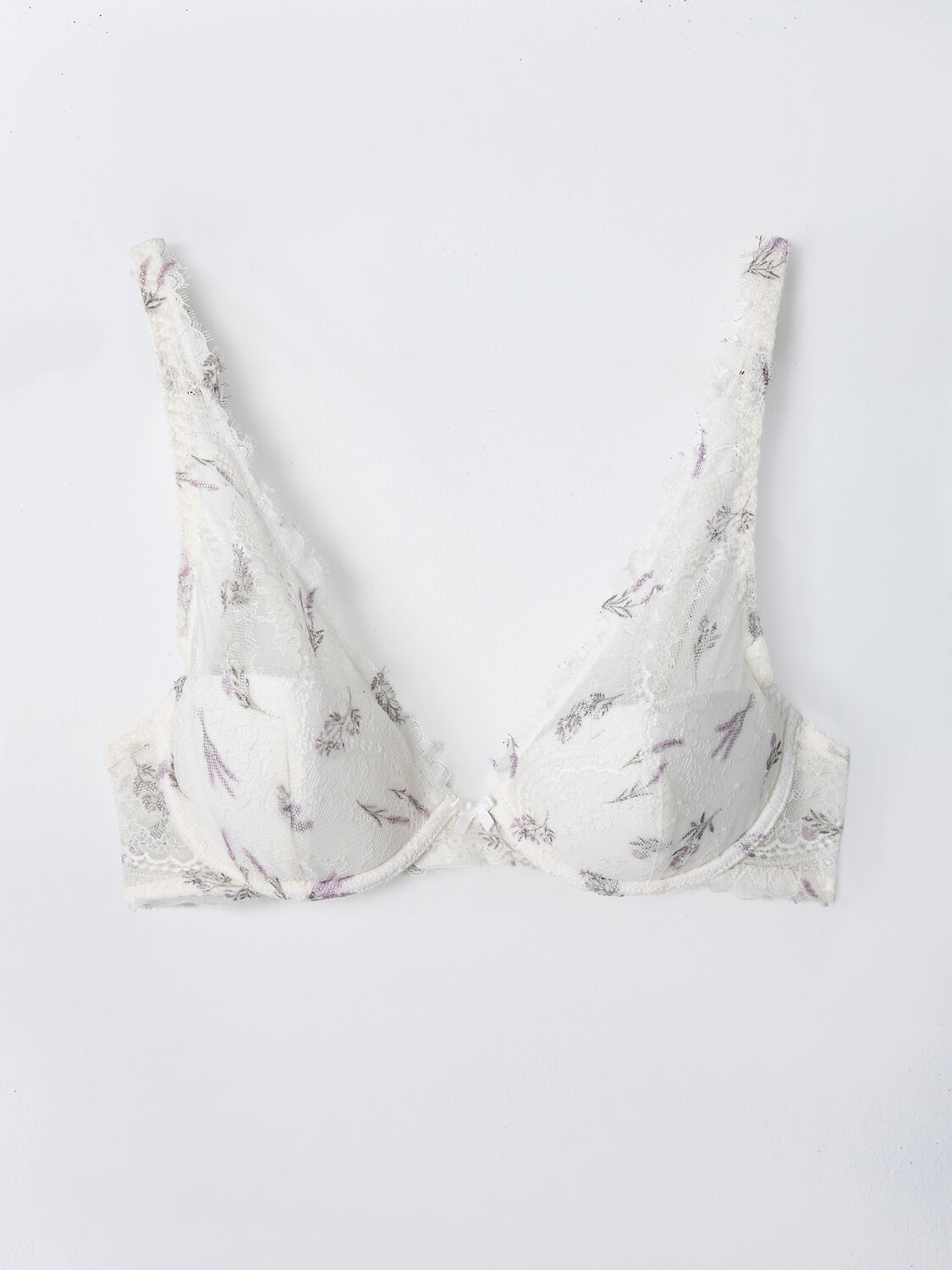 MARK FORMELLE Бюстгальтер 590490 512273 лавандовые веточки на молочном