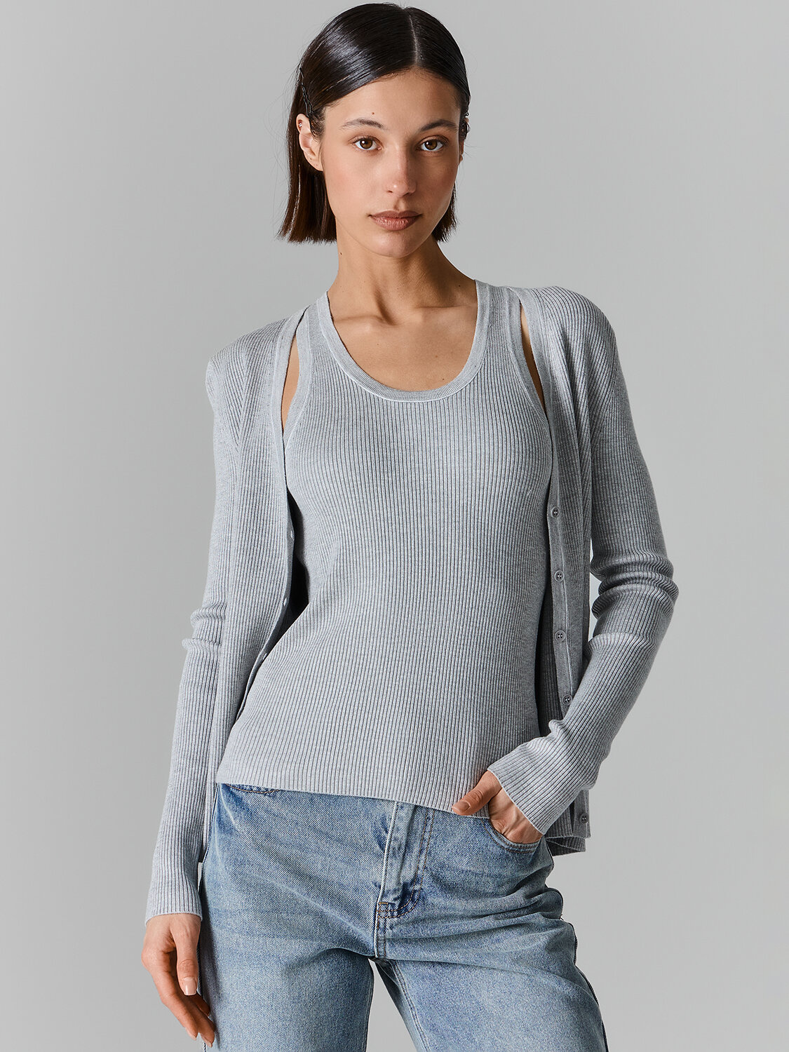 MARK FORMELLE Жакет 590502 172146 серый меланж