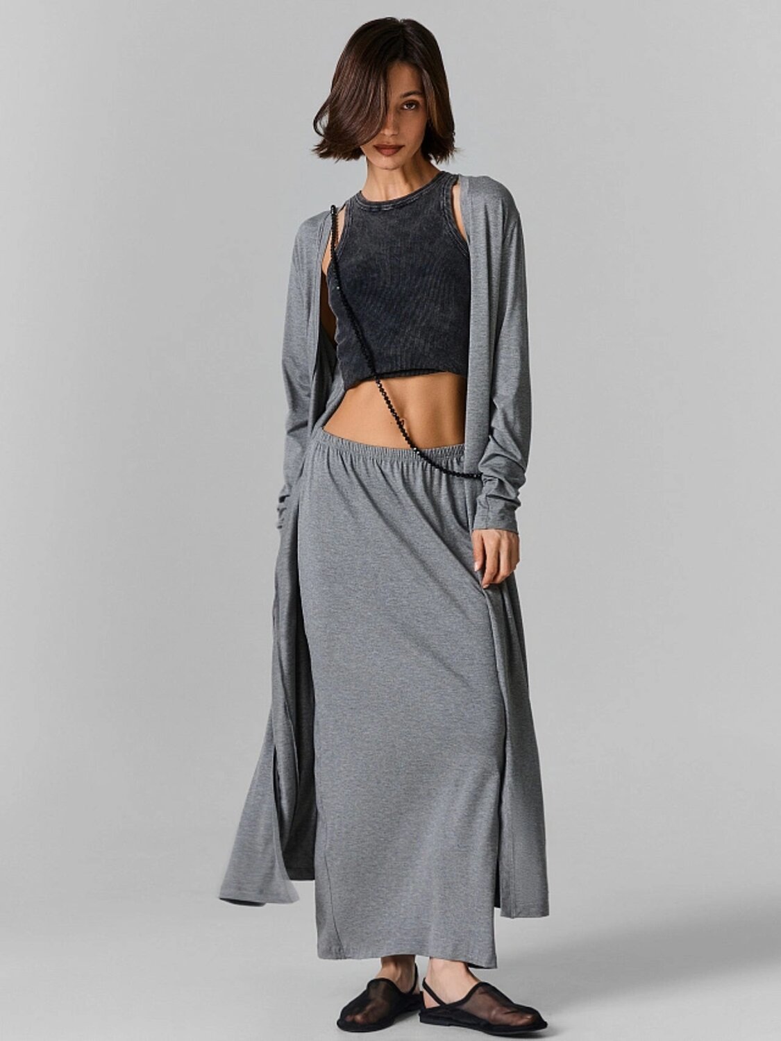 MARK FORMELLE Кардиган 590503 172145 серый меланж