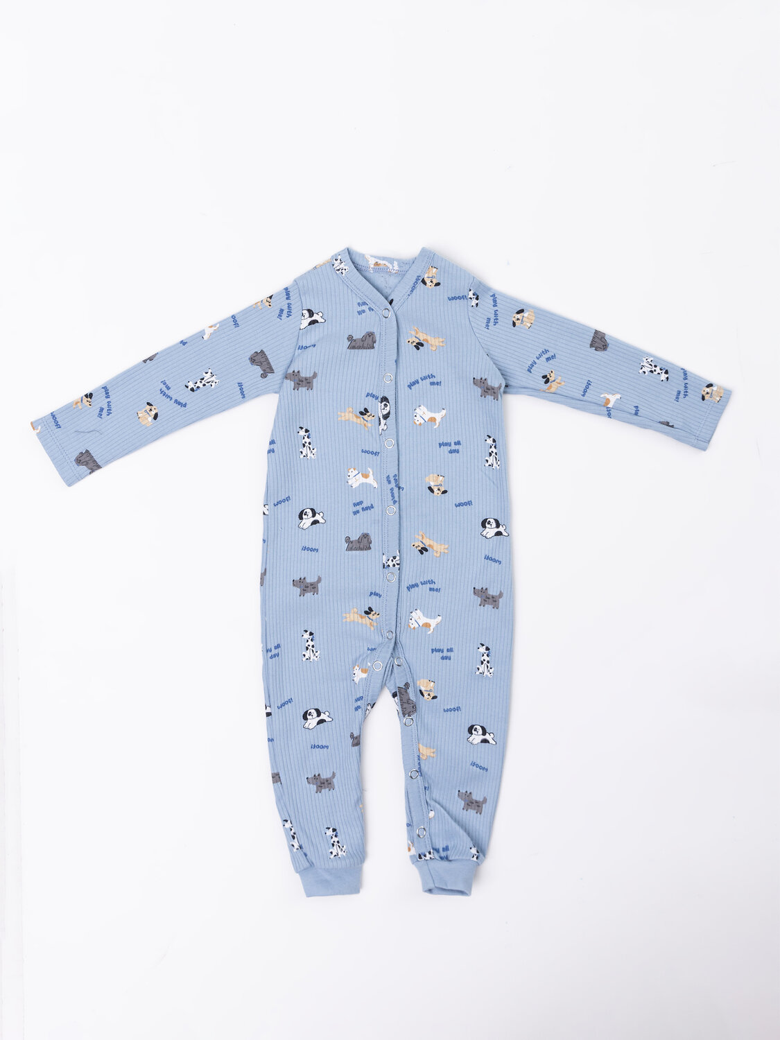 MARK FORMELLE Комбинезон 590505 14012-2 собачки на голубом +собачки на сером