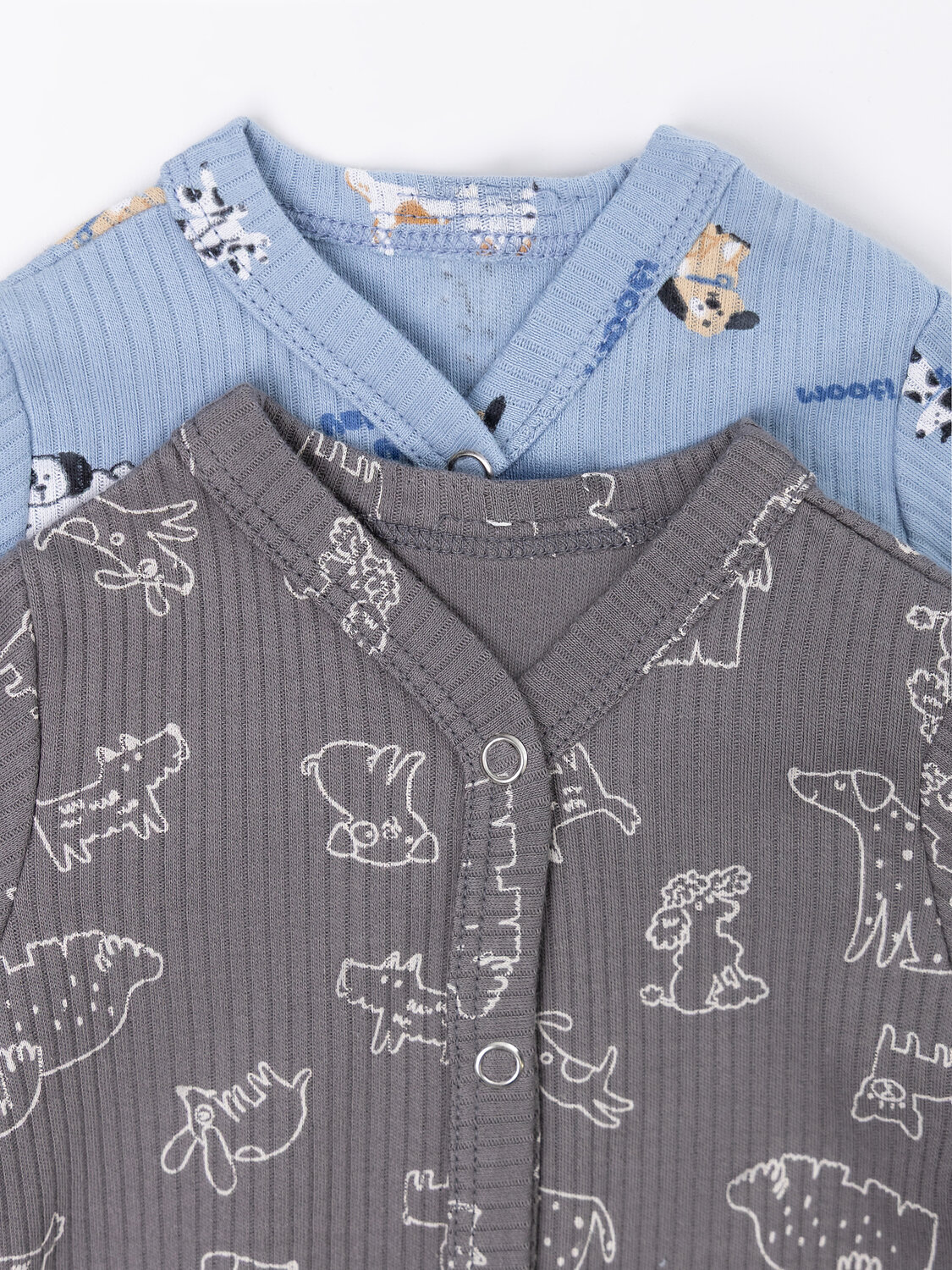 MARK FORMELLE Комбинезон 590505 14012-2 собачки на голубом +собачки на сером