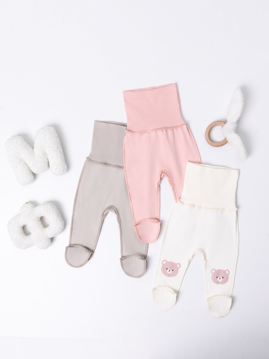 MARK FORMELLE Ползунки 590545 85114-3 молочный +серо-коричневый +серебр.розовый +печать