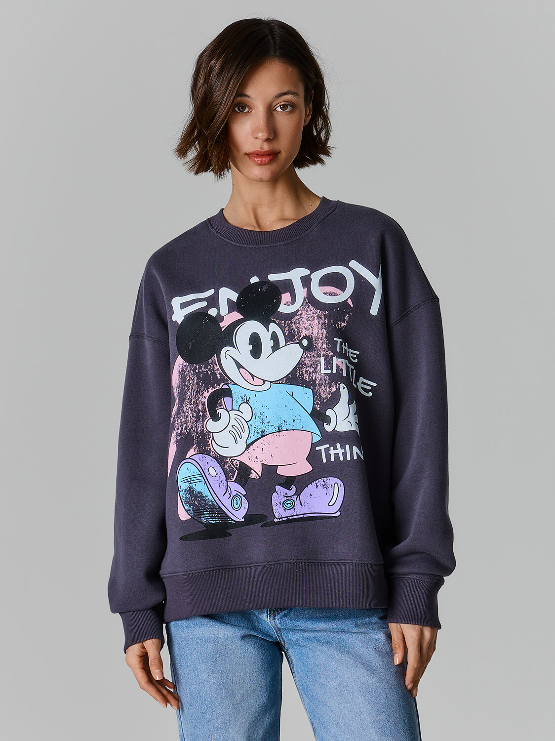 MARK FORMELLE Свитшот 590564 122813/1 металлический серый +печать