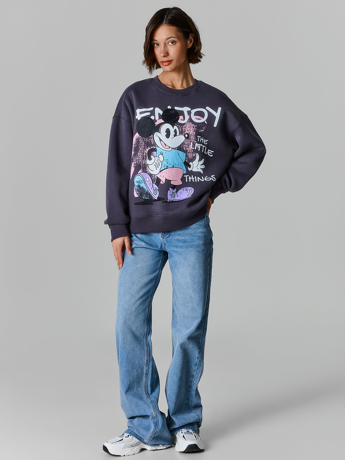 MARK FORMELLE Свитшот 590564 122813/1 металлический серый +печать