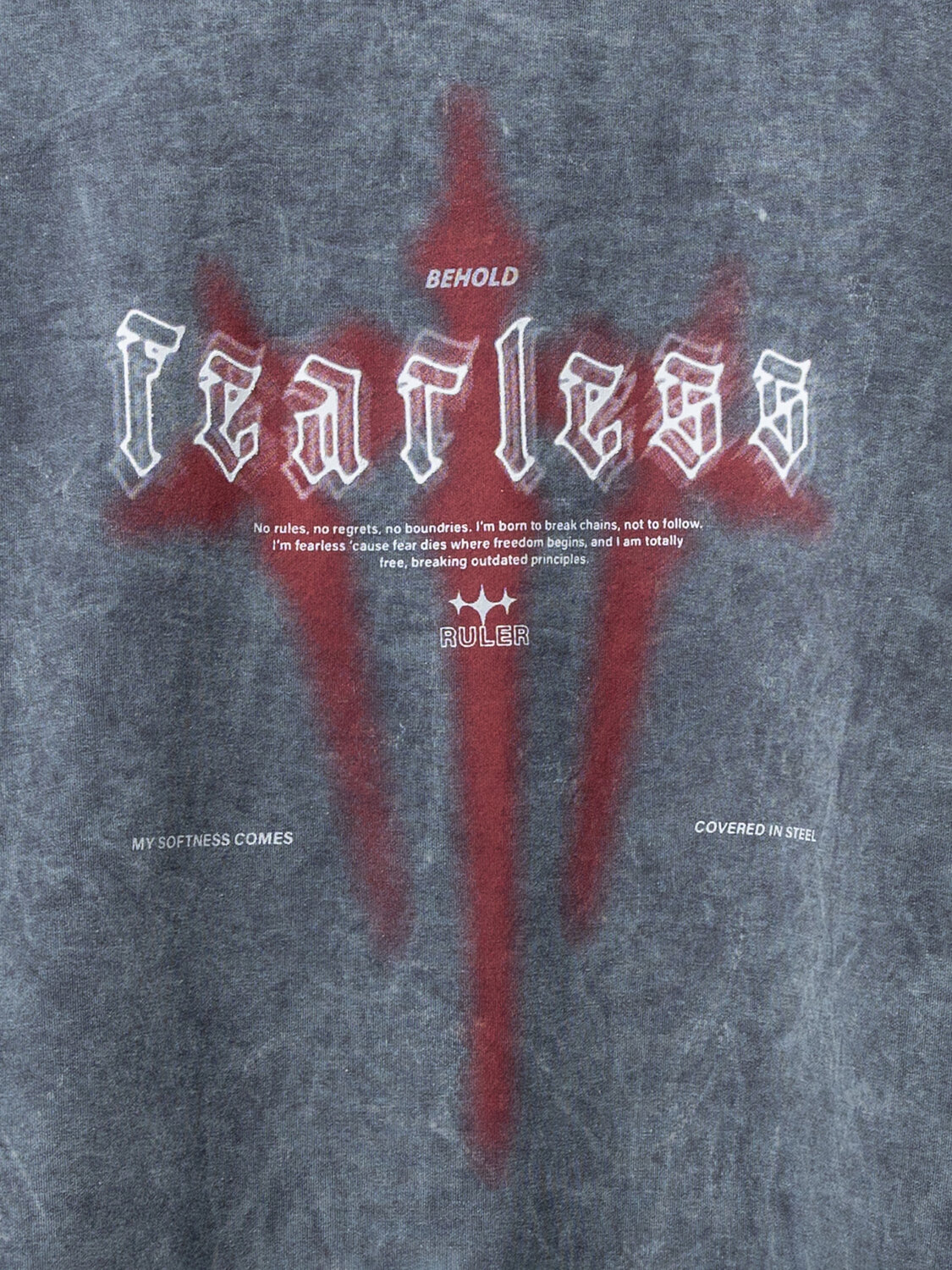 MARK FORMELLE Свитшот 590565 121873/1 ACID WASH графит +печать