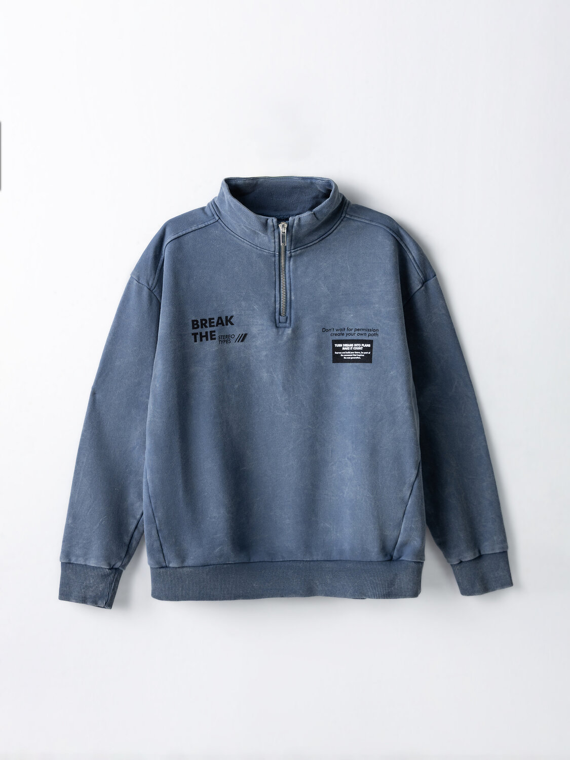 MARK FORMELLE Толстовка 590575 123458 шторм acid wash+печать1