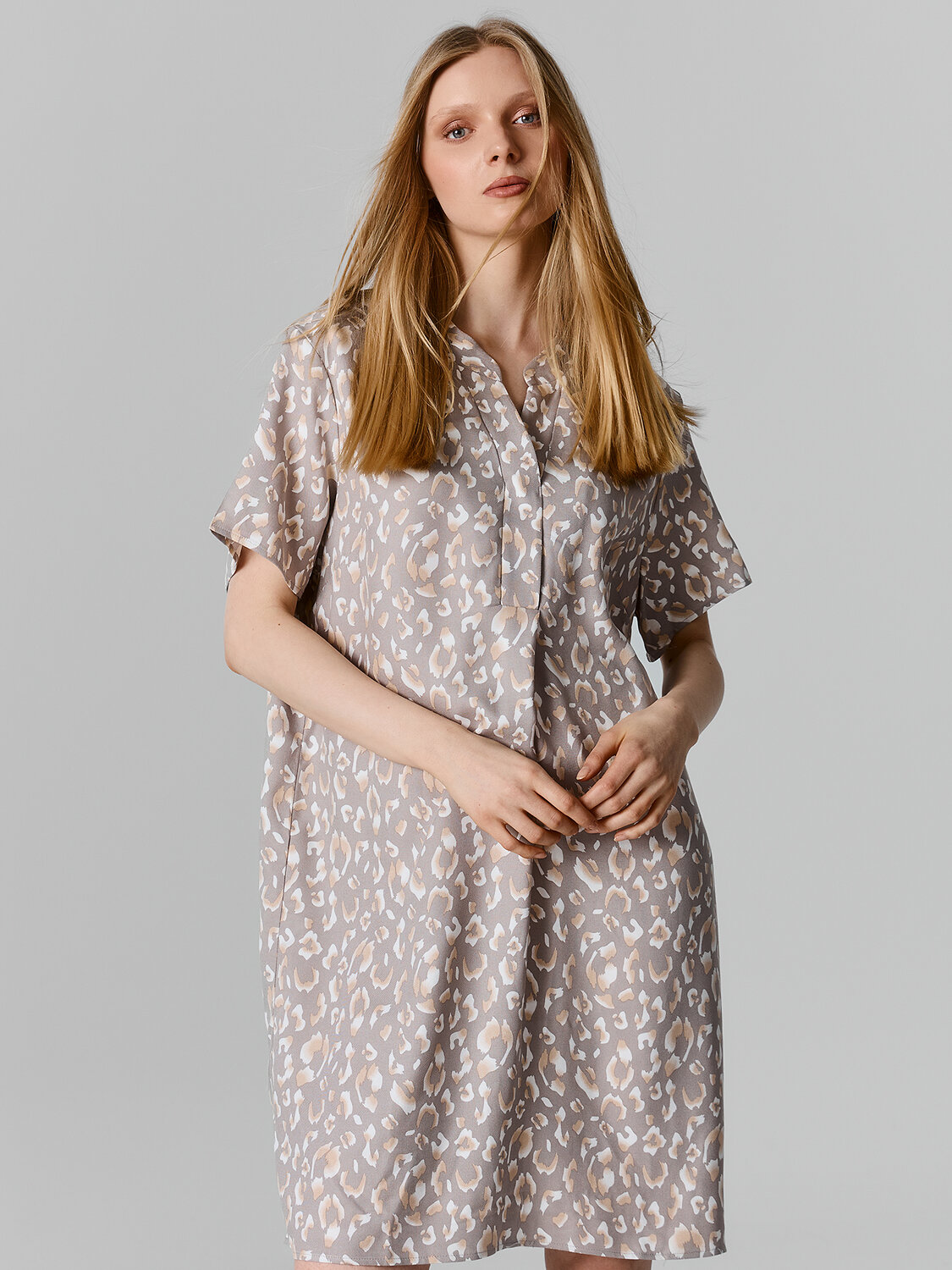 MARK FORMELLE Туника 590613 512083 леопард на сером