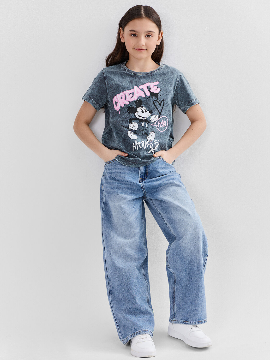 MARK FORMELLE Футболка 590614 117835 ACID WASH графит +печать