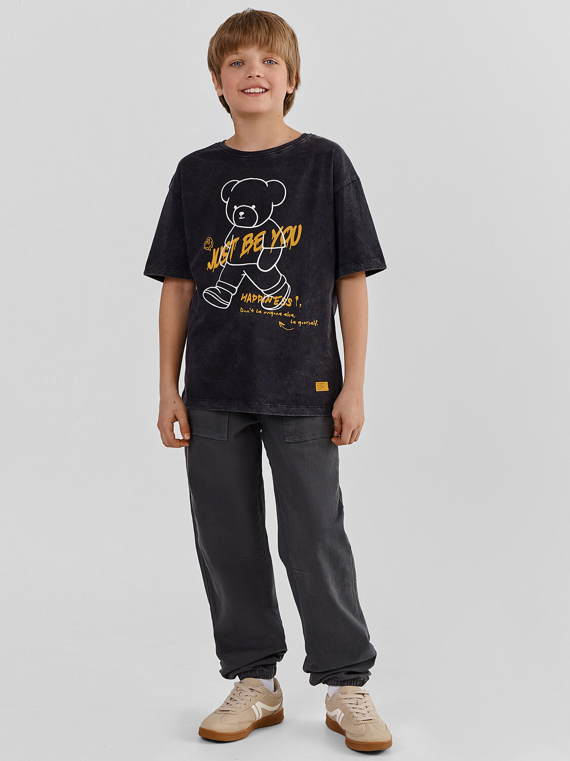 MARK FORMELLE Футболка 590617 113384 ACID WASH черный +печать