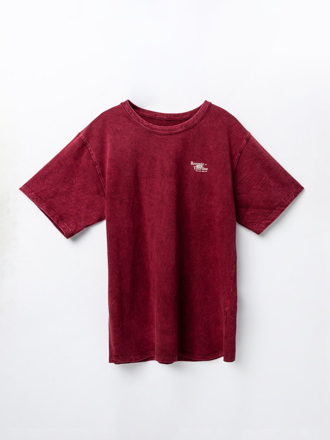 MARK FORMELLE Футболка 590633 111875 ACID WASH портвейн +печать