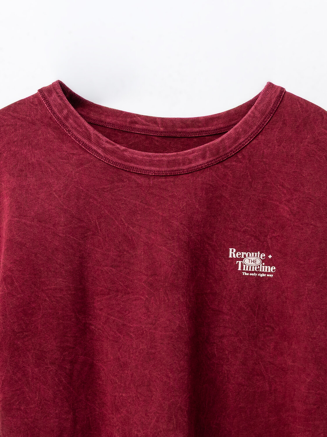 MARK FORMELLE Футболка 590633 111875 ACID WASH портвейн +печать