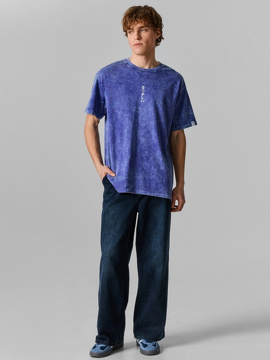 MARK FORMELLE Футболка 590634 111927 ACID WASH глубокий фиолетовый +печать