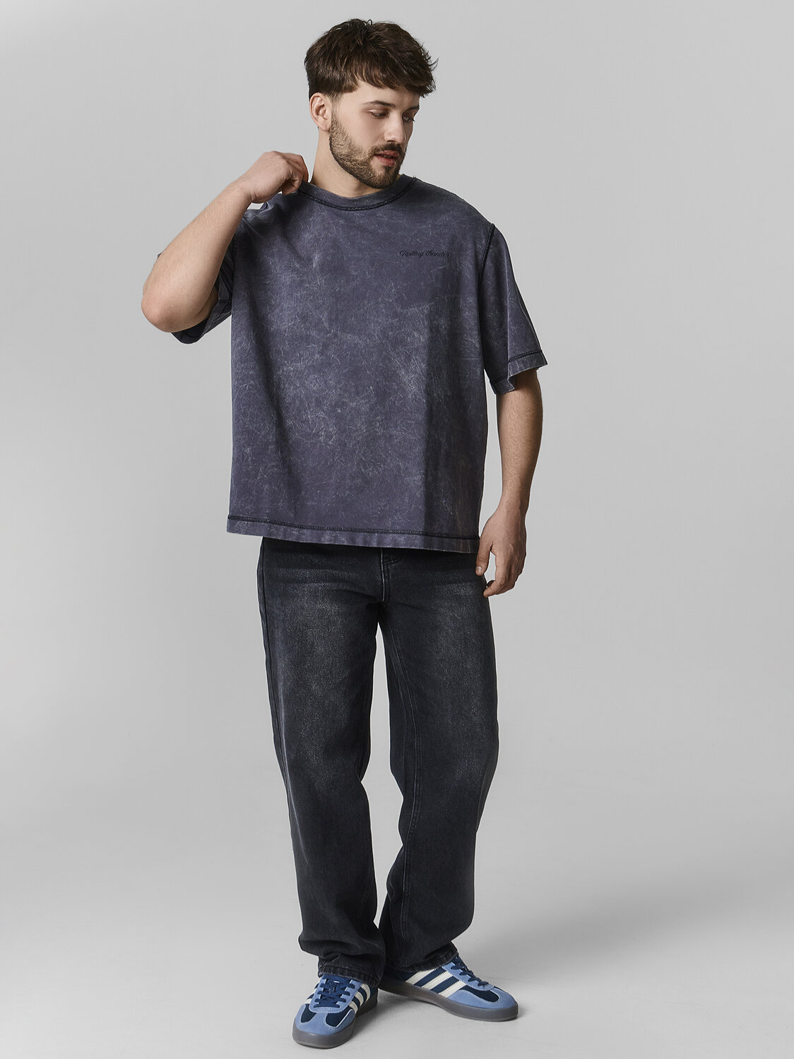 MARK FORMELLE Футболка 590637 111955 ACID WASH графит +печать