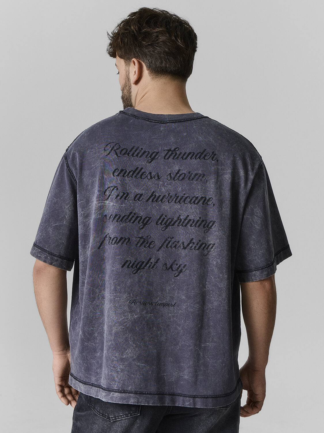 MARK FORMELLE Футболка 590637 111955 ACID WASH графит +печать