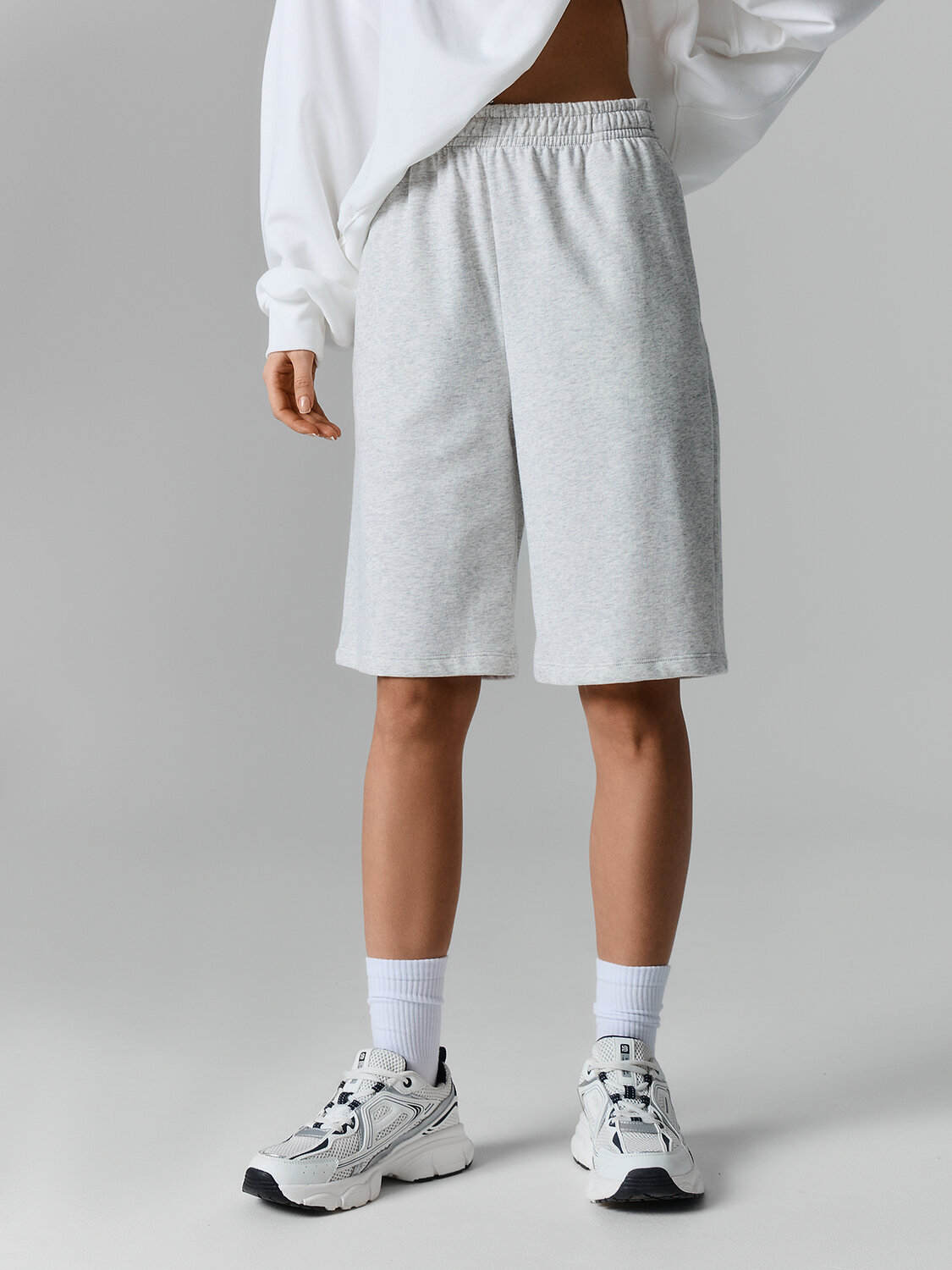 MARK FORMELLE Шорты 590645 132309 серый меланж